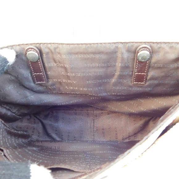 BURBERRY CANVAS CROSSBODY MESSENGER BAG - Picture 7 of 8